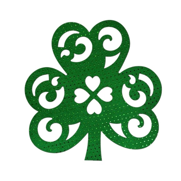 Other - Green Glitter Shamrock Placemats-Pack of 4
